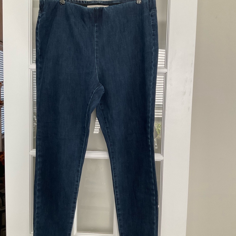 Soft Surroundings pull on stretch jeans EUC XL